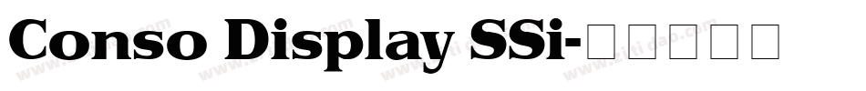 Conso Display SSi字体转换